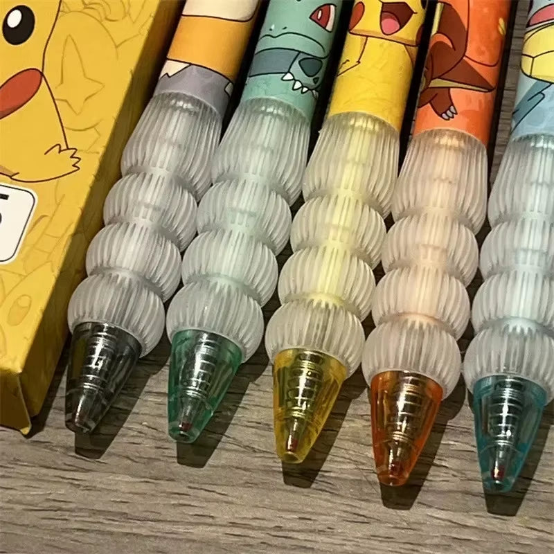 Brighten Up Your Writing with 5 Adorable Pokemon Gel Pens - Perfect for School Supplies and Holiday Gifts!