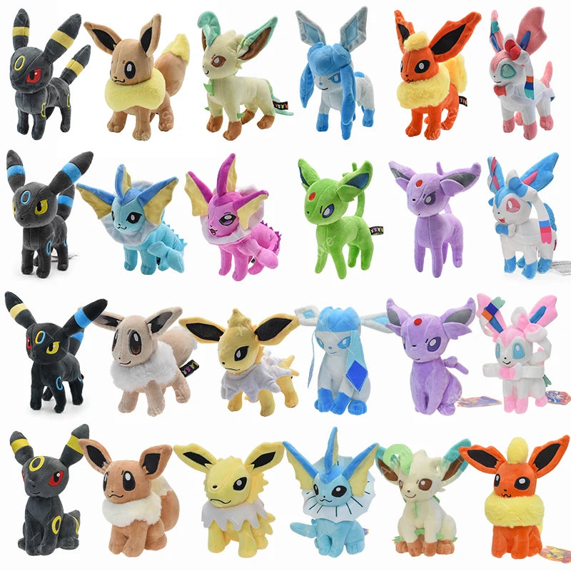 Kawaii Mimikyu Eevee Plush Toy - Collectible Pokemon Evolution Dolls Including Umbreon, Flareon, Jolteon, Glaceon, Vaporeon, Sylveon, and Espeon